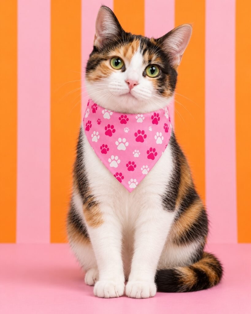 Huellitas rosa · Gato