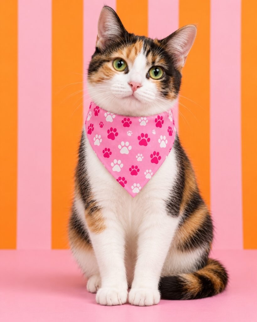 Huellitas rosa · Gato